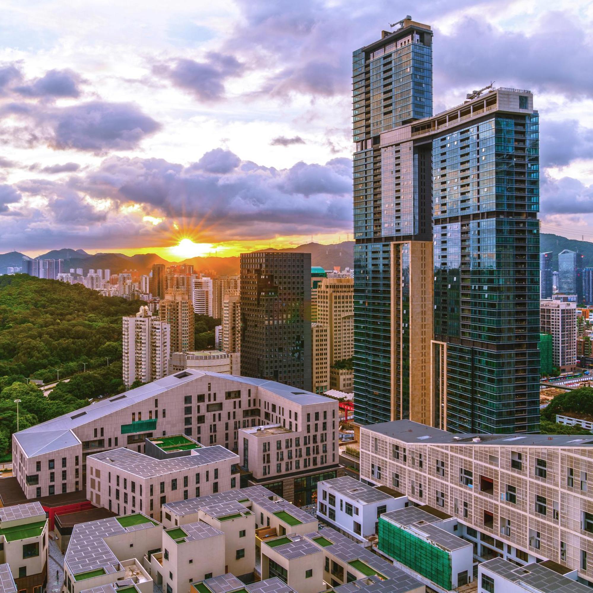 Golden Central Hotel Serviced Residence-Xin Hao E Du Shenzhen Exterior foto